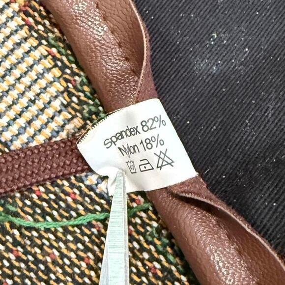 Charmian Metallic Brown & Faux Leather Steampunk Strapless Costume Corset Top - Picture 8 of 8